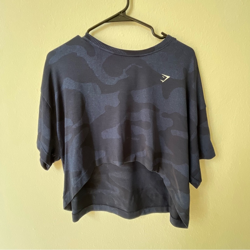 Gymshark Navy Blue Athletic Top